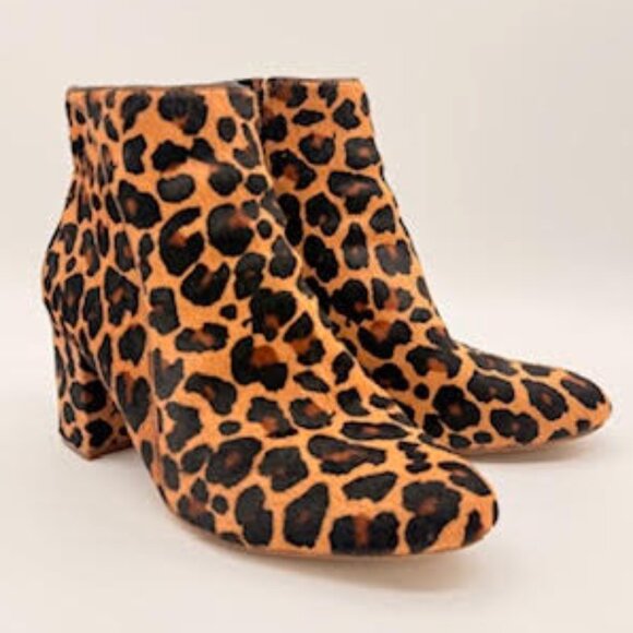 INC International Concepts Leopard Print Block Heel Ankle Boots – Size 10M - Picture 3 of 13